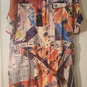 L'ATISTE Colorful Graphic High Waist Shorts